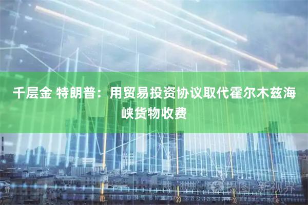 千层金 特朗普：用贸易投资协议取代霍尔木兹海峡货物收费